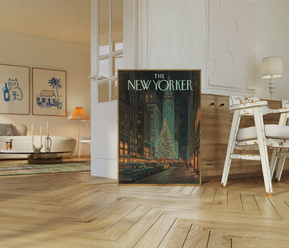 New York Christmas Night Poster
