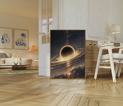 Zwarte Gat Kosmische Vortex Poster
