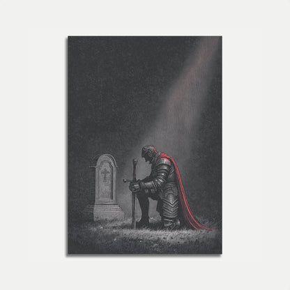 Poster del Cavaliere in Ginocchio alla Croce