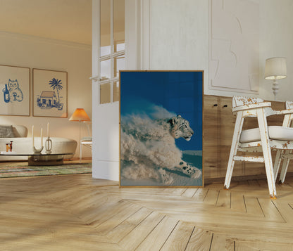 Snow Leopard in Motion Poster