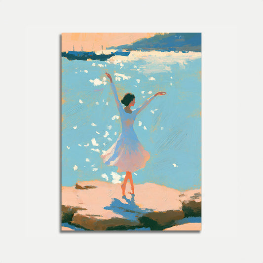 Joyful Freedom by the Sea Poster