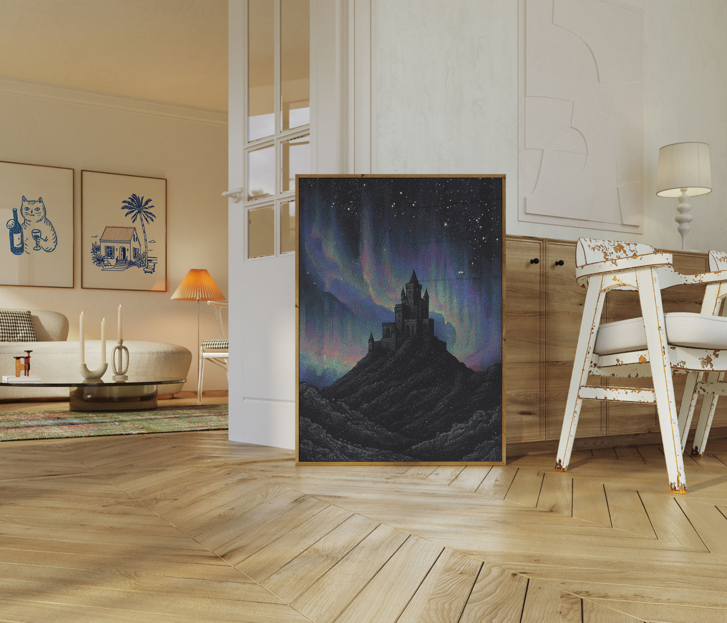 Póster de Noche Mágica en el Castillo Encantado