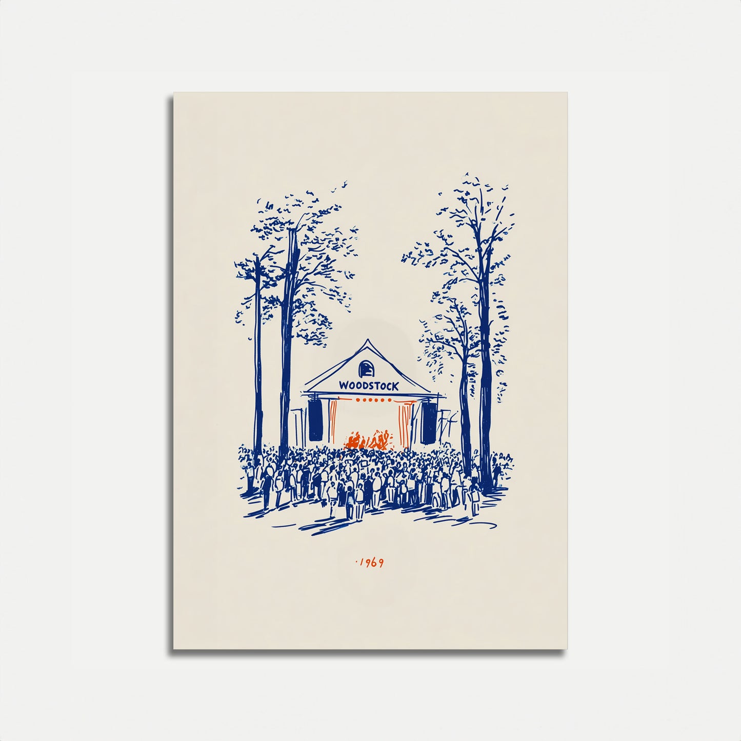 Woodstock 1969 Music Festival Poster