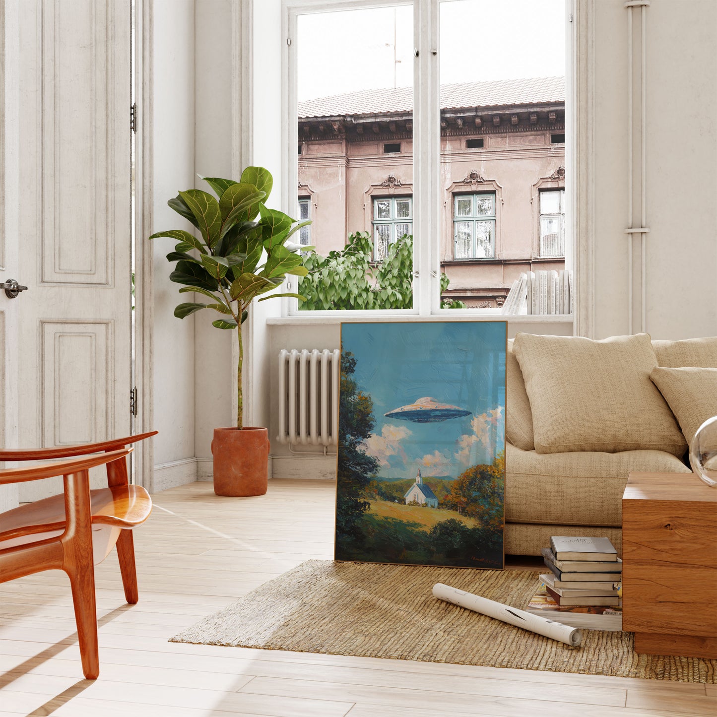 Heavenly Encounter UFO Poster