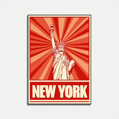 New York Liberty Radiance Poster