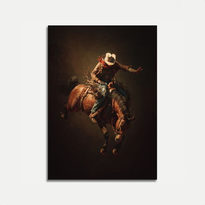 Pôster de Rodeio de Bronco Selvagem