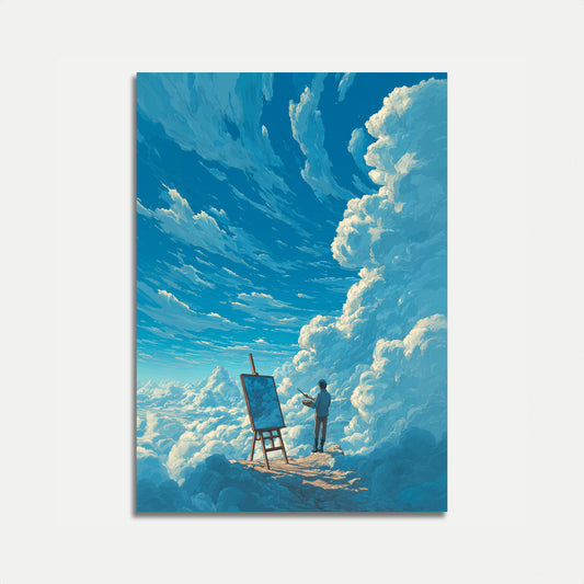 Clouds Artist Sky Painting Poster