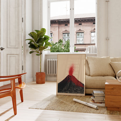 Vulkanudbrudsbjerget Plakat