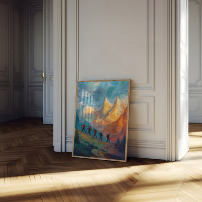 Mountain Hiking Adventure Poster