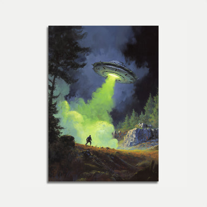 Alien Encounter Forest Poster