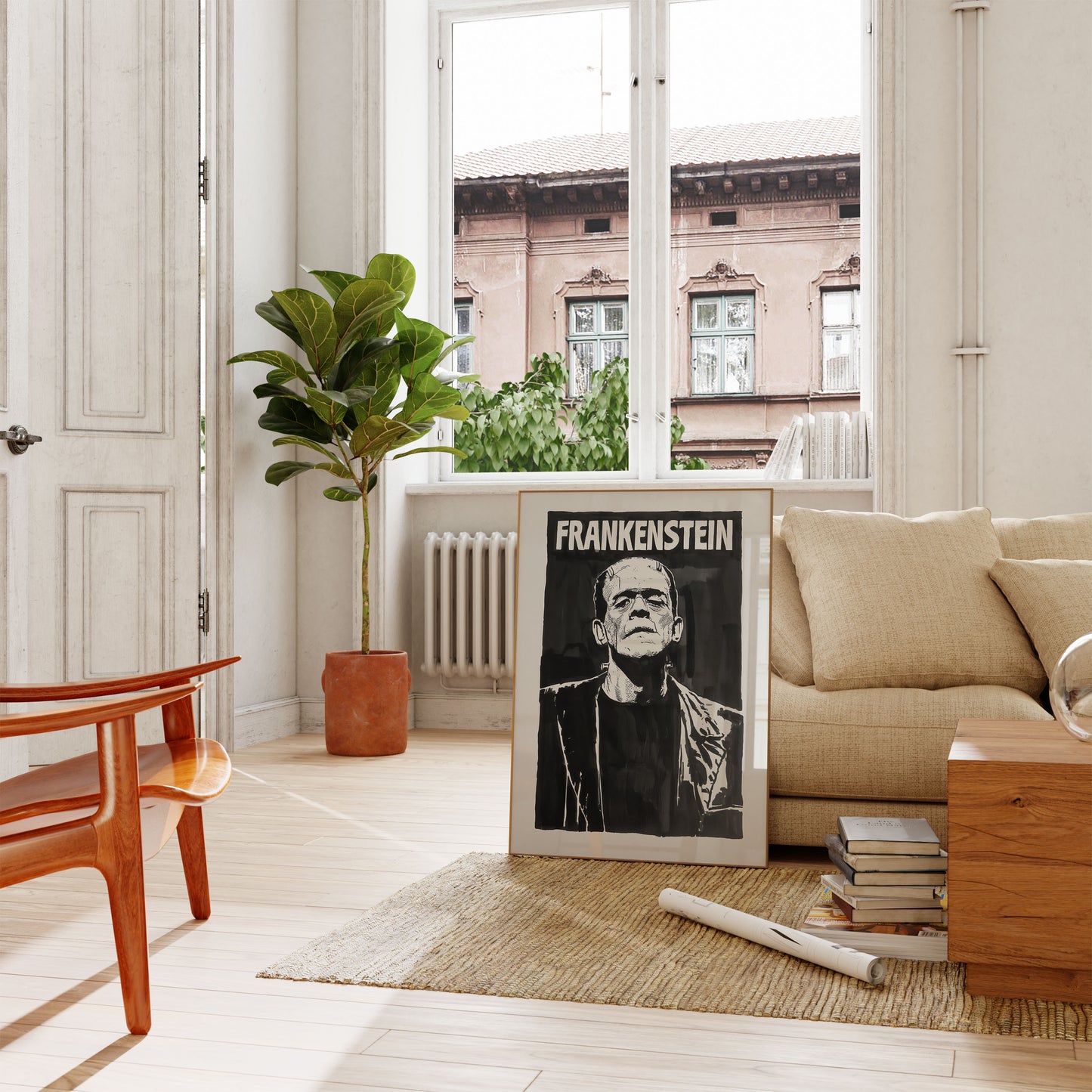 Frankenstein Klasyczny Plakat Grozy
