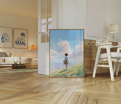 Póster Horizonte de la ciudad de ensueño