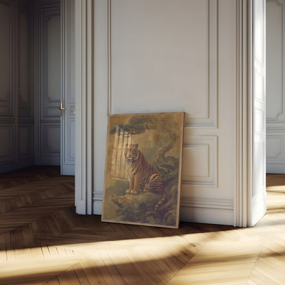 Majestic Tiger Oriental Art Poster
