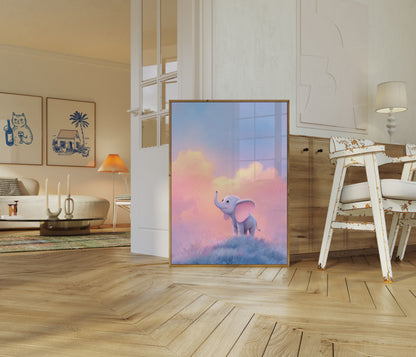 Dreamy Baby Elephant Poster