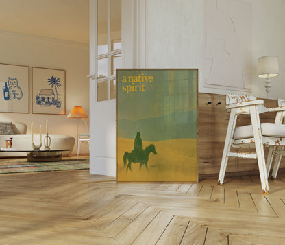Native Spirit Wüstenpferd Poster