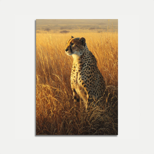 Golden Savanna Cheetah Poster