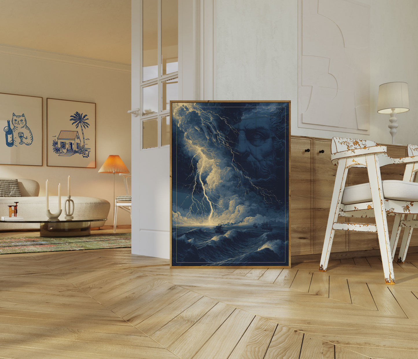 Zeus Storm Lightning Poster