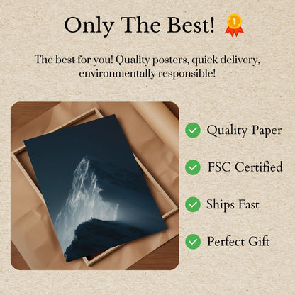 Solitaire Bergtop Veroverings Poster