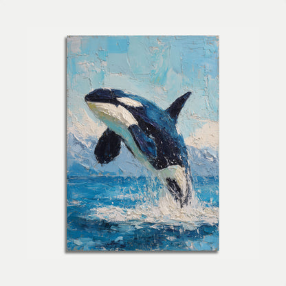 Majestic Orca Ocean Leap Poster