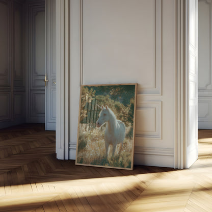 Poster dell'Unicorno Bianco Magico