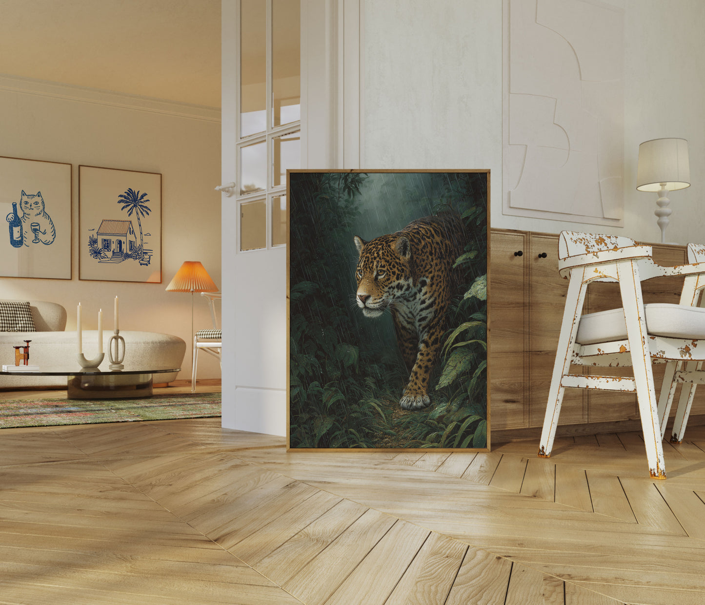 Jaguar in the Rainforest Poster
