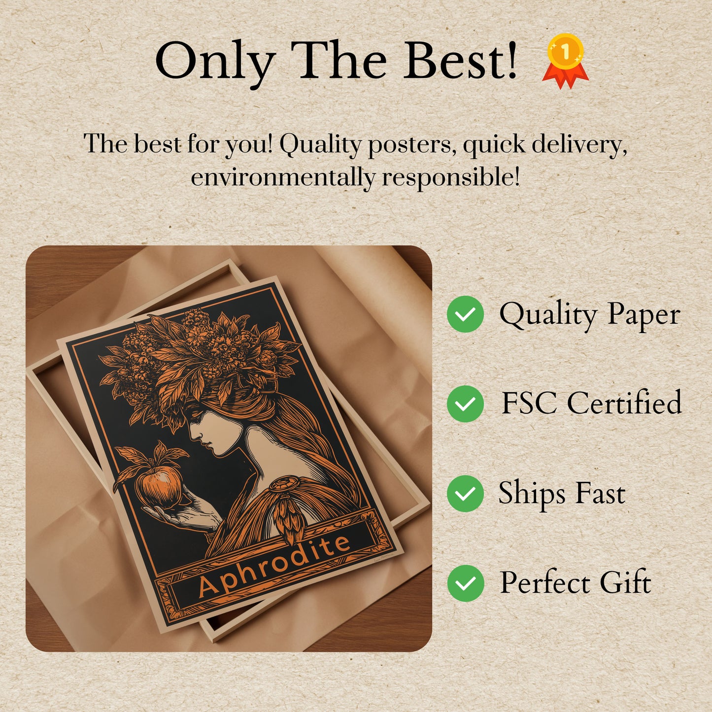 Aphrodite Greek Goddess Poster