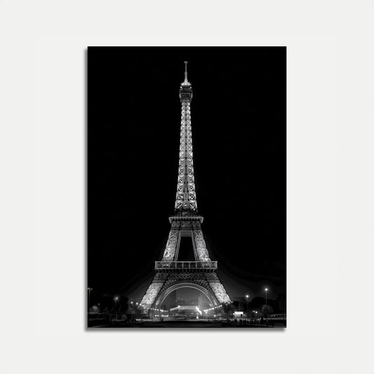 Póster de Landmark Iluminado de París