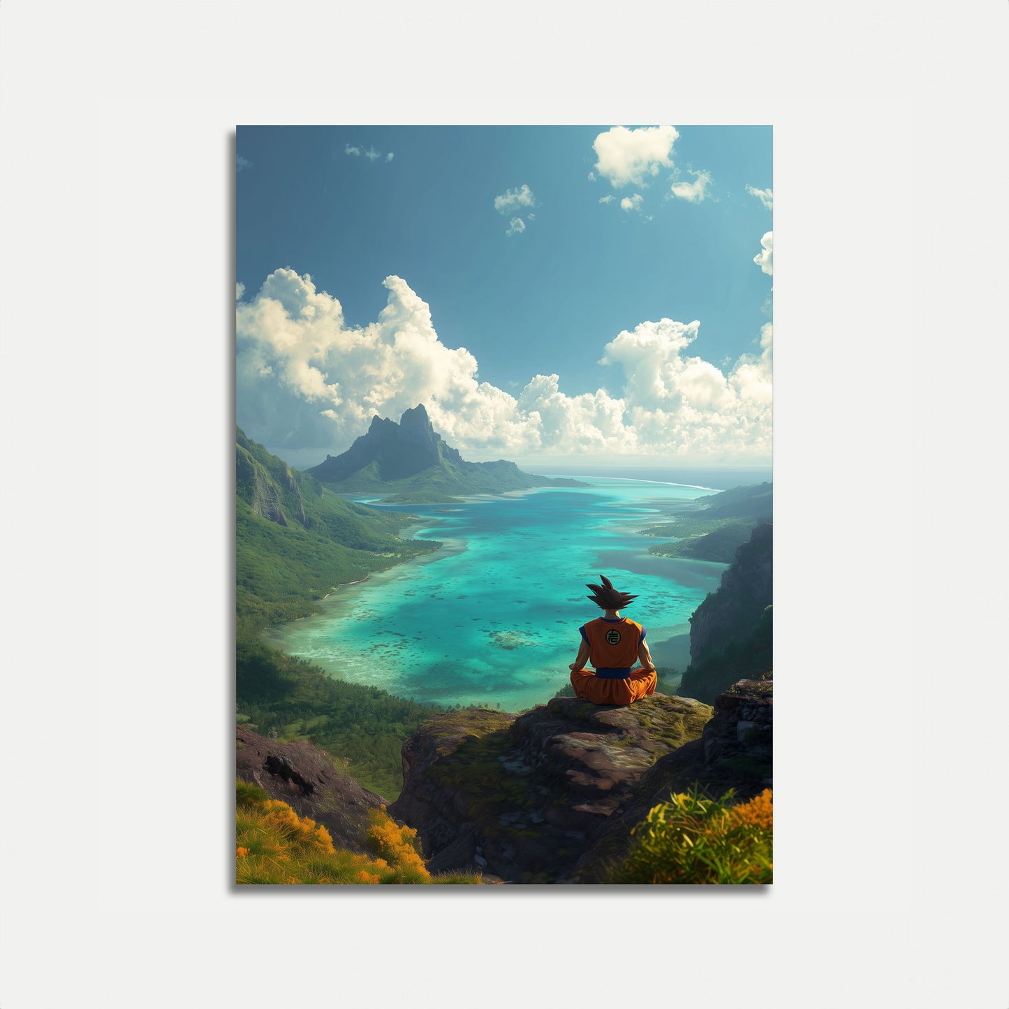 Fredelig Meditativ Fjell Landskapsposter