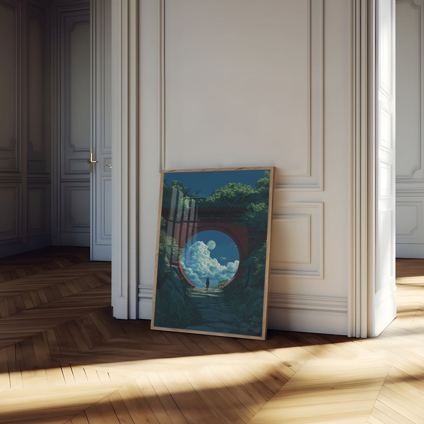 Moonlit Portal to Dreamscape Poster