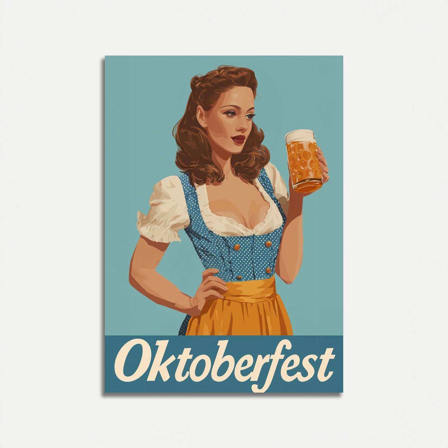 Vintage Oktoberfest Beer Celebration Poster