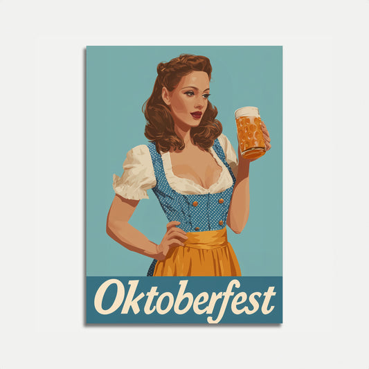 Vintage Oktoberfest Beer Celebration Poster