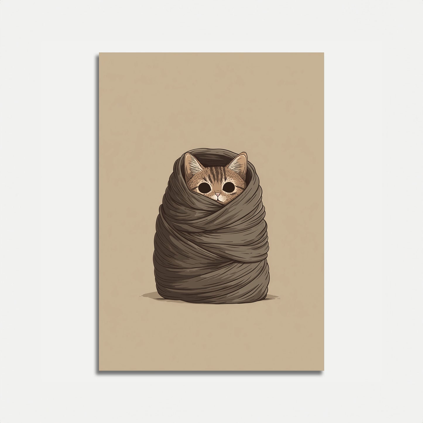 Cozy Cat Blanket Burrito Poster