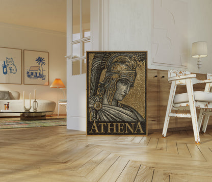 Athena griechische Göttin Mosaik-Poster