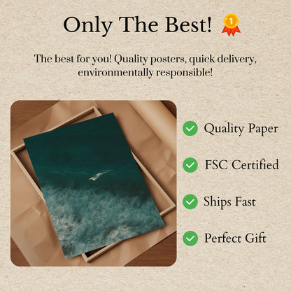 Solitary Wave Rider Poster