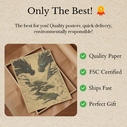 Póster de los Dragones Guardianes del Bonsái