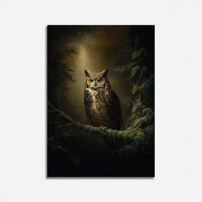 Majestic Night Owl Poster