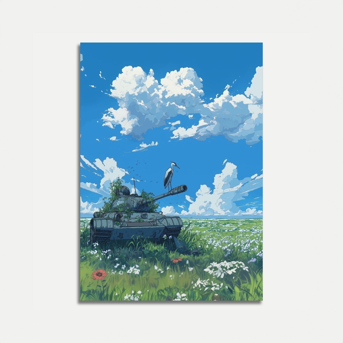 Nature Reclaims Forgotten Tank Poster