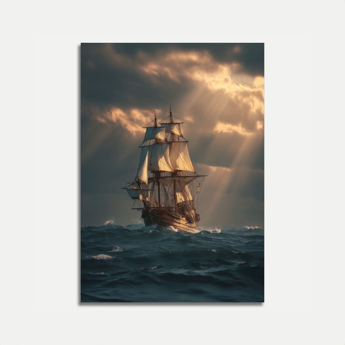 Majestic Sailing Ship Poster