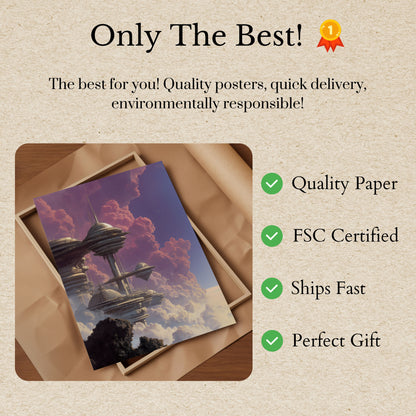 Poster della Cittadella Futuristica nel Cielo