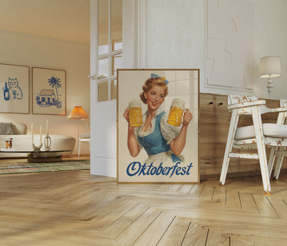 Classic Oktoberfest Beer Celebration Poster