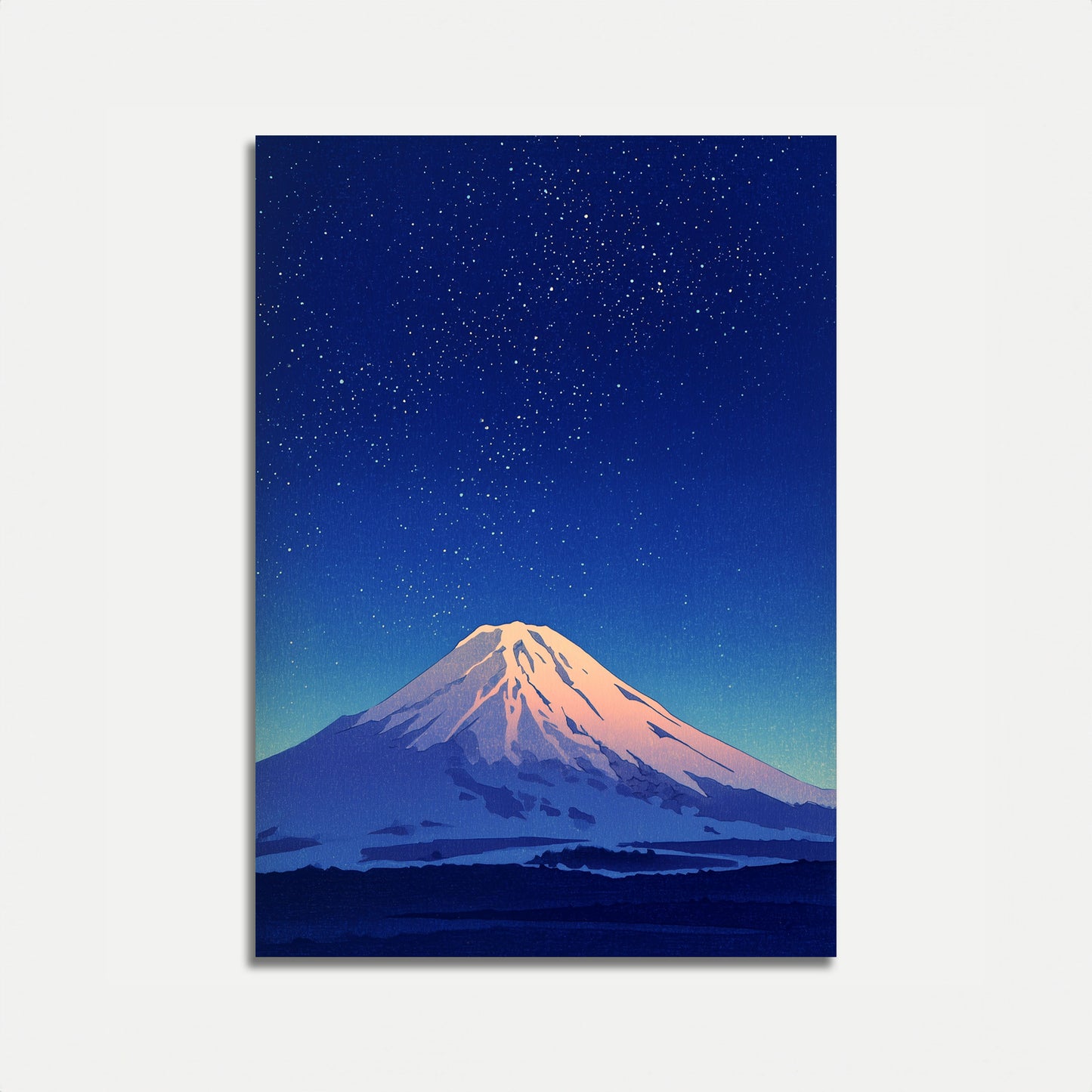 Mount Fuji Starry Night Poster