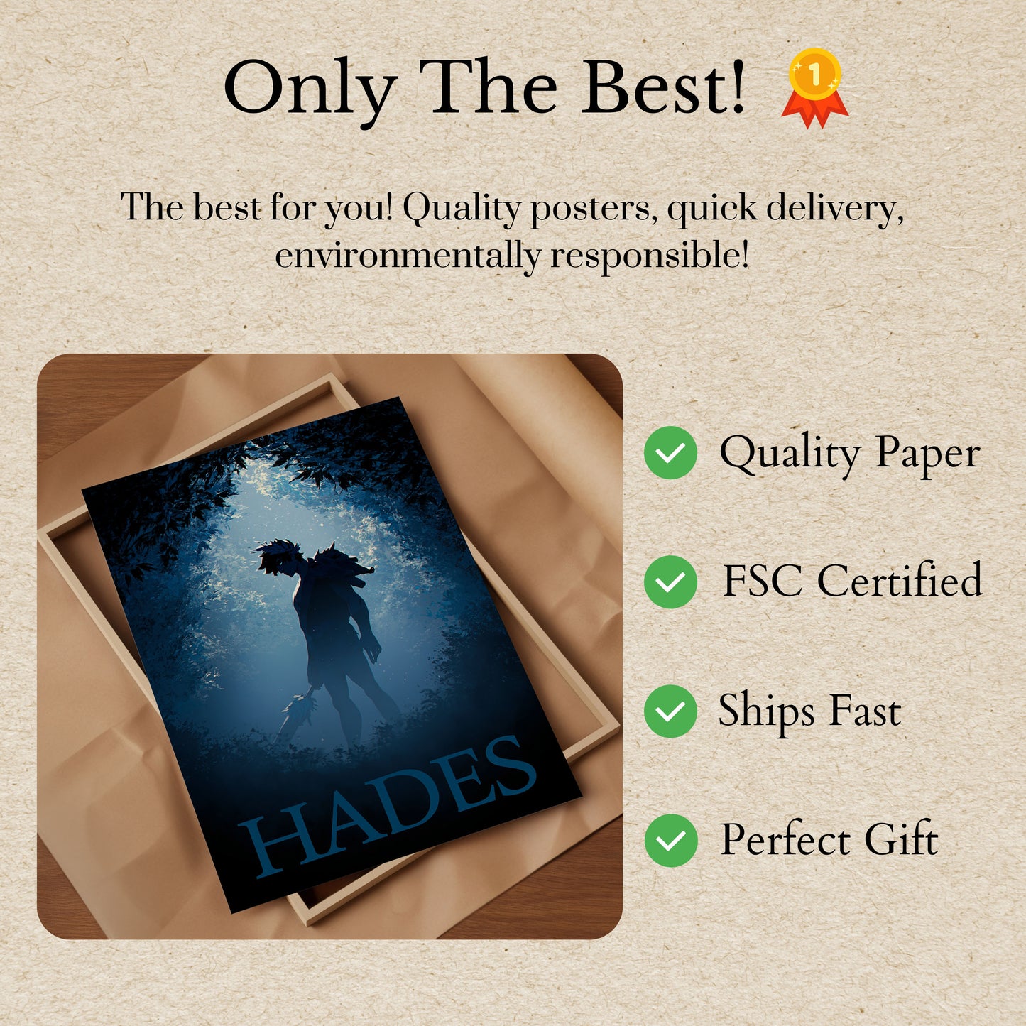 Hades Greek Mythology Poster