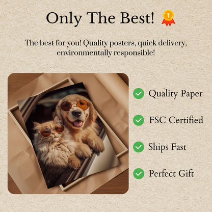 Cool Cats and Dogs Poster