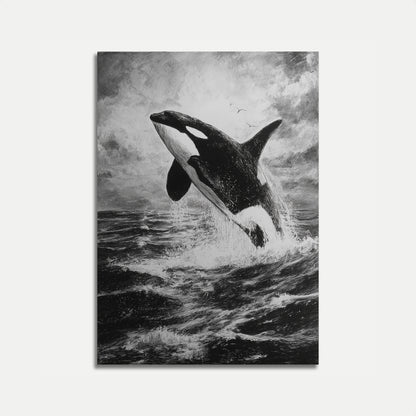Majestic Orca Ocean Leap Poster
