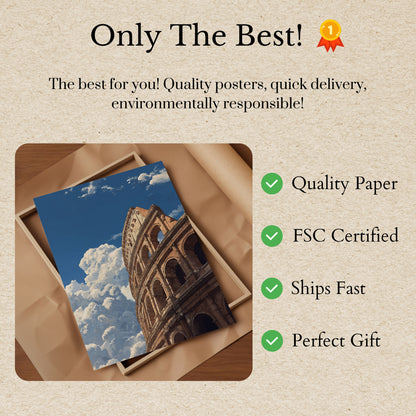 Majestic Colosseum Sky Poster