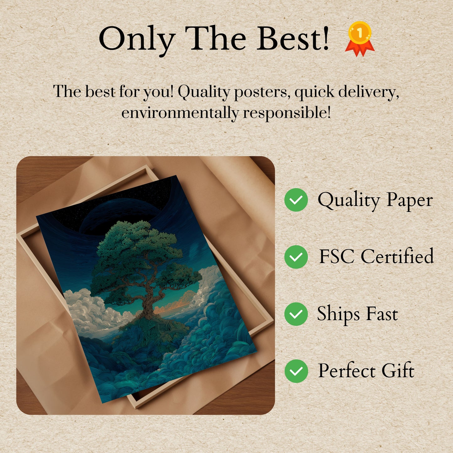Cosmic Tree of Life Poster