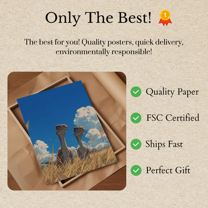 Curious Dinosaur Friends Poster