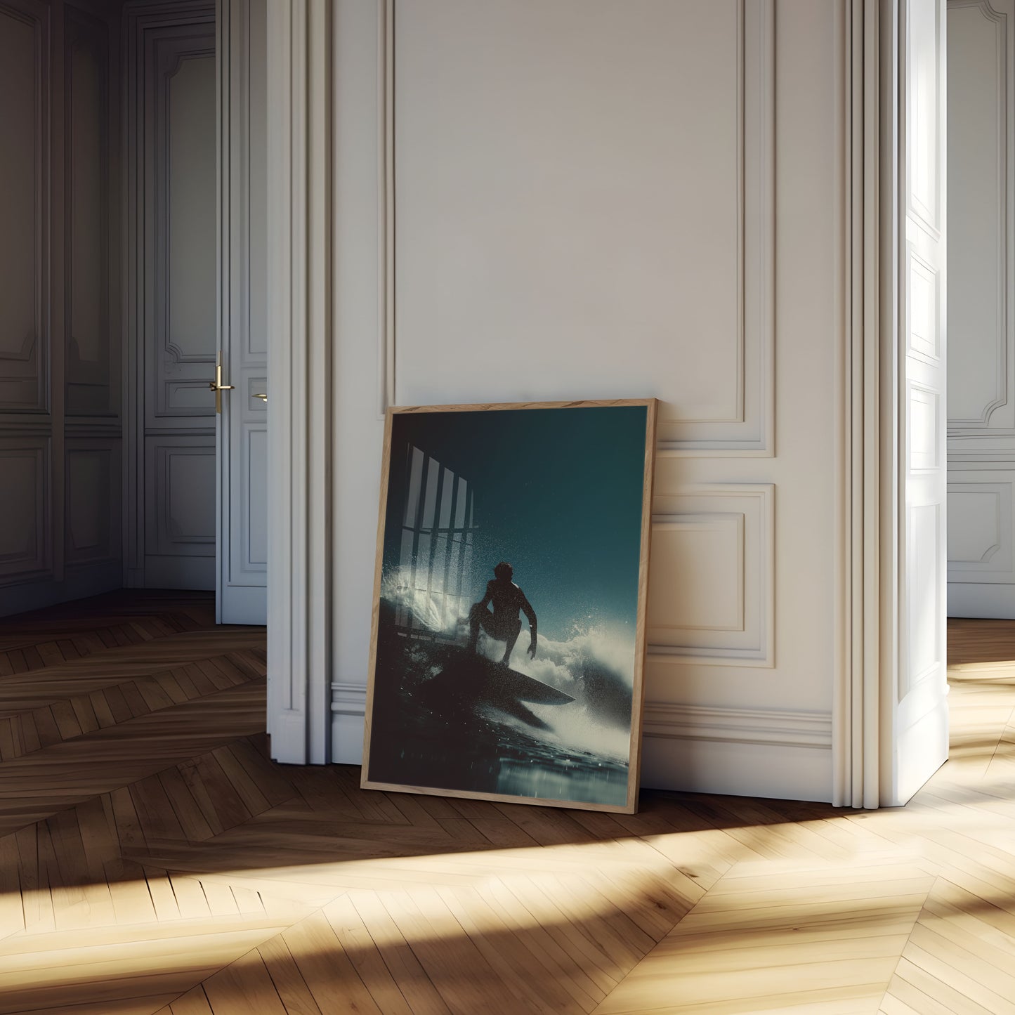 Epic Ocean Wave Surfing Poster