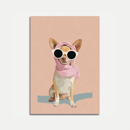 Schicker Chihuahua-Mode-Poster