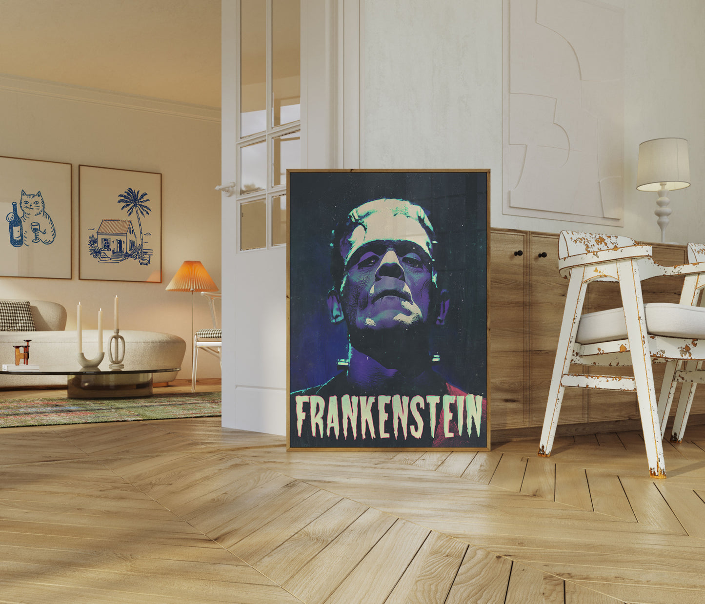 Klassisk Frankenstein-monster plakat